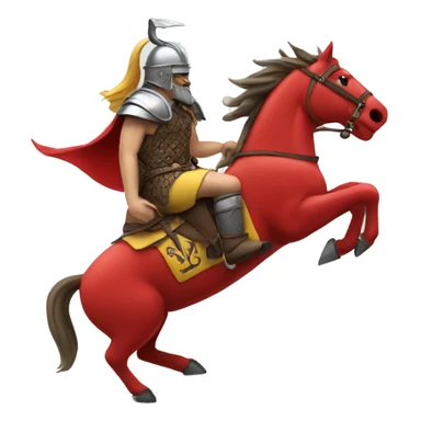 Ferrari with a viking logo on it sticker