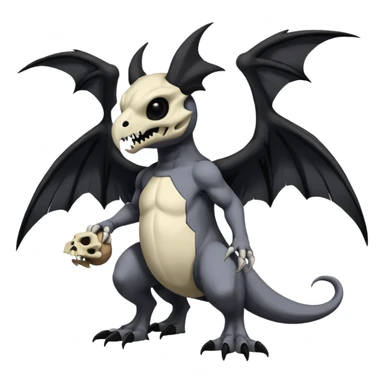  Salandit-Cubone-Duskull-Noibat-Fakémon-hybrid-creature (full body)  sticker
