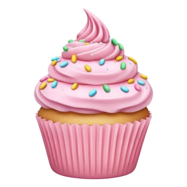 Pastel Pink Cupcake sticker