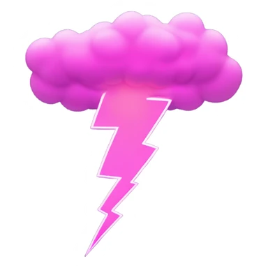 pink lightning  sticker