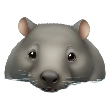 wombat swimming in the sea sticker