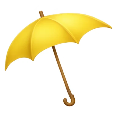 yellow umbrella sticker