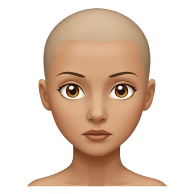 Combinar estos dos emojis 👩‍🦲🗿 sticker