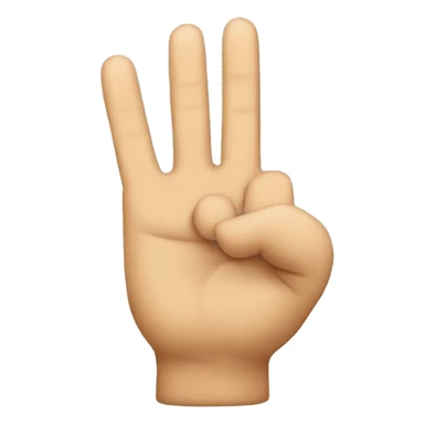 crossing two fingers sticker