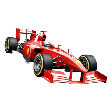 An icon showing a Formula 1 car racing down a track, with speed lines trailing behind. The design captures the intensity of high-speed racing, with sharp curves and bright track lights in the background. Transparent background highlights the action and excitement of racing. sticker