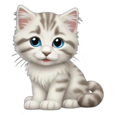 siberian kitten sticker
