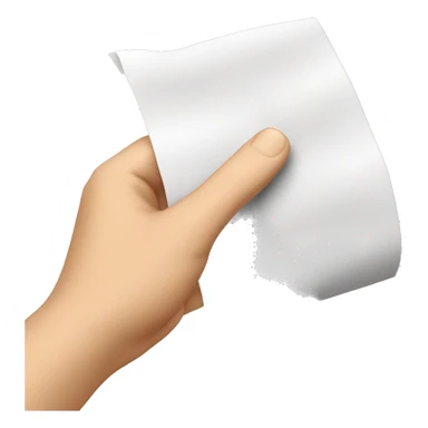 hands receiving an exciting piece of paper  sticker