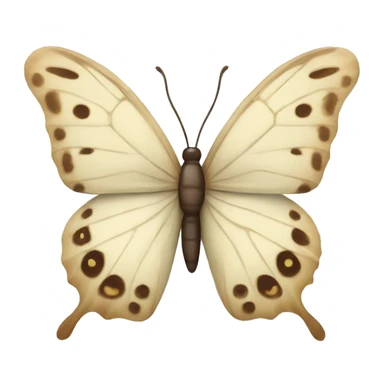 cream butterfly  sticker