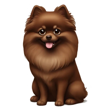 Chocolate Pomeranian sticker