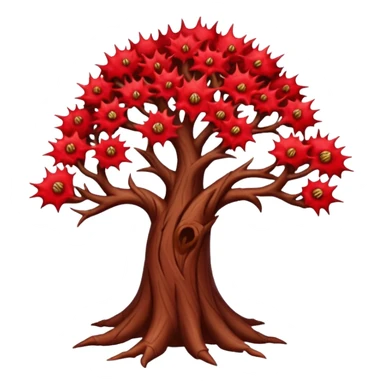 red thorn tree sticker