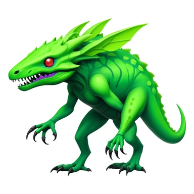  futuristic lush cool edgy neon Fionbri-Vernid-ET-creature (full body) sticker