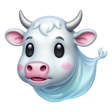 ghost cattle sticker