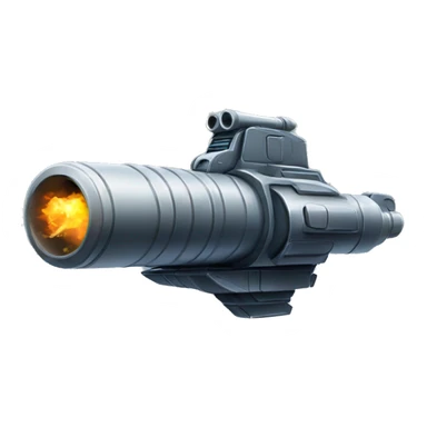 spaceship combat military cannon sticker