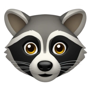 Raccoon head sticker