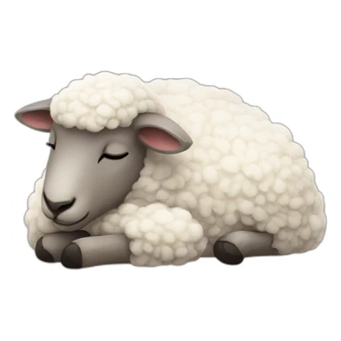 sheep sleep sticker