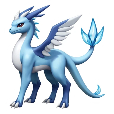 lugia-dialga-suicune-Glaceon-hybrid, full body sticker