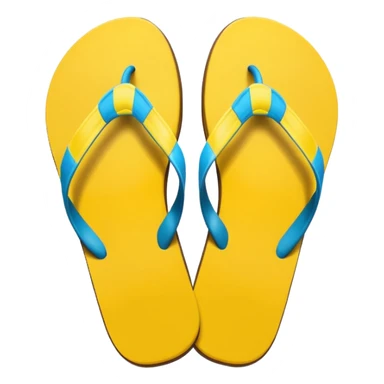 summer-themed emoji of a flip flop sticker