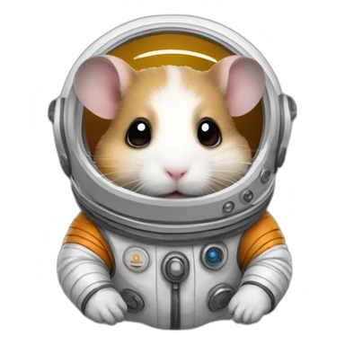 Hamster in a spacesuit sticker