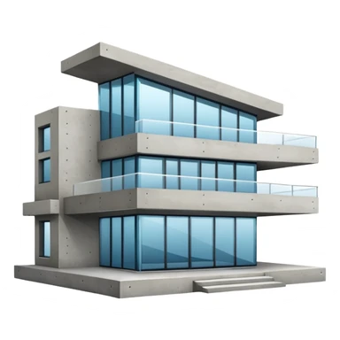 fancy modern big house sticker