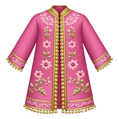pink traditional clothing ornament sticker