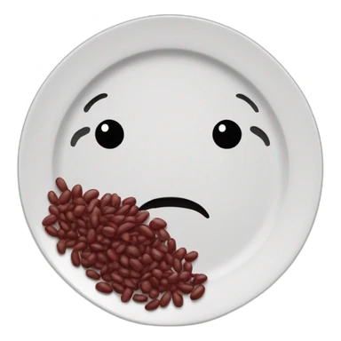 plate opf redbeans sticker