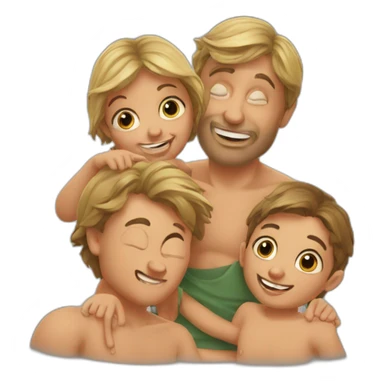 Orge avec des enfants sticker