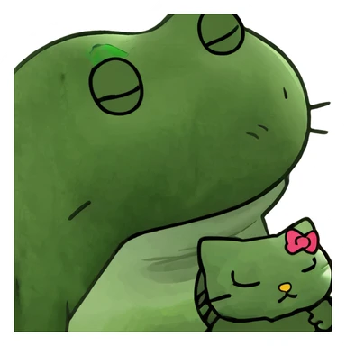 Hello kitty being sleepy  sticker