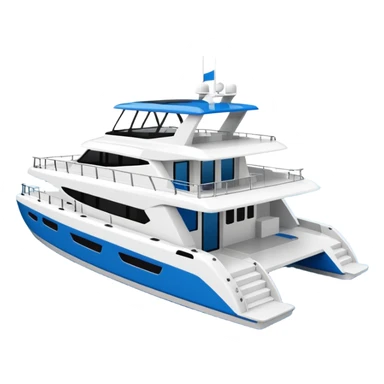 a lagoon SIXTY 7 power catamaran with no wording on it  sticker