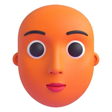 face without eyes, nose and mouth sticker