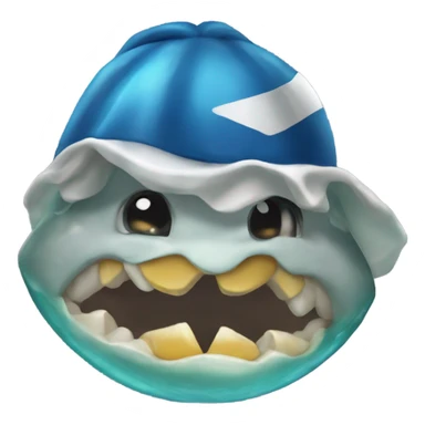 Delfín con corona sticker