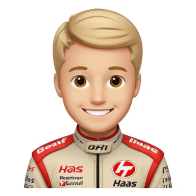The Formula 1 Driver Oliver Bearman in Haas F1 Suit sticker