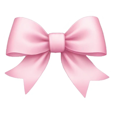 light pink ribbon bow sticker