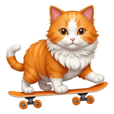 cat skaitng sticker