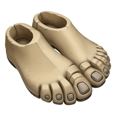 Fossil feet sticker