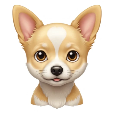 White terrier chihuahua mix  sticker