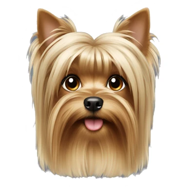 yorkshire terrier long hair girl sticker
