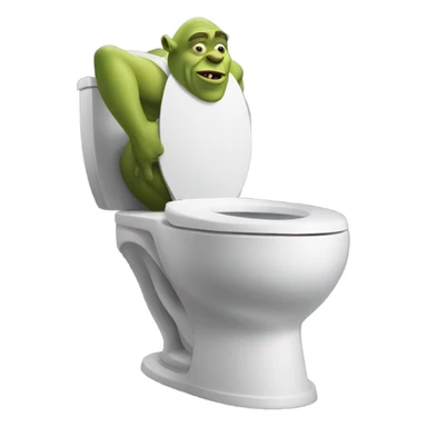 Shreck Skibidi toilet sticker