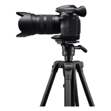 Sony camera on heavy-duty tripod sticker