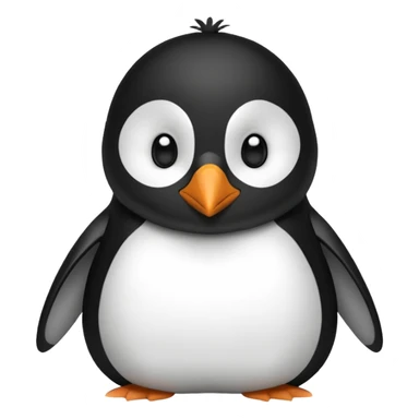 side eyeing penguin  sticker