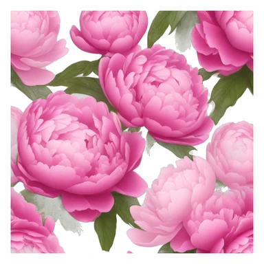 bouquet of peonies sticker