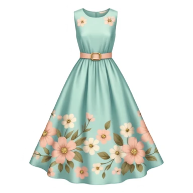 Cottagecore style  vintage material dress sticker