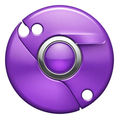 purple googlr chrome icon sticker