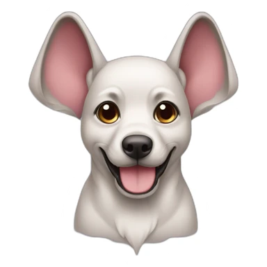 Perro con orejas de elefante sticker