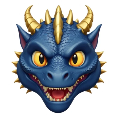 Anime Dragon Human He/They Dark Blue sticker