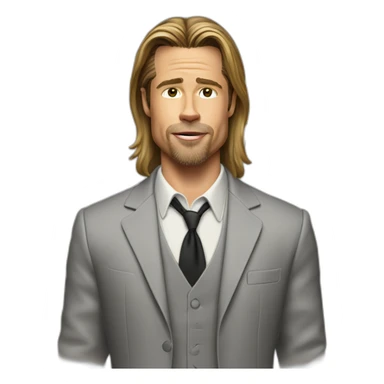 Brad Pitt mikki sticker