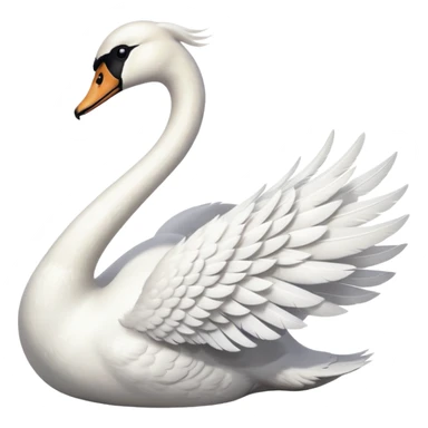 Swan dance sticker