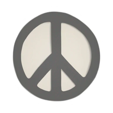 sheet of paper with the word "Peace" on it sticker