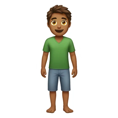 barefoot brown guy sticker