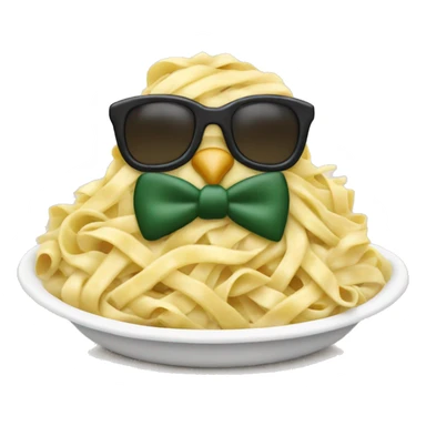 Chicken Alfredo with bow tie noodles sticker