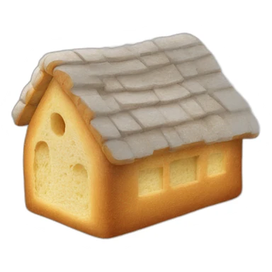 A house made out of bread ￼ sticker